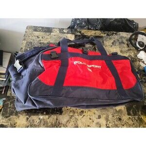 Vintage RALPH LAUREN Polo SPORT RED  Duffle BAG